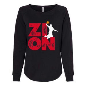 Zion Pelicans Basketball Womens California Wash Sweatshirt