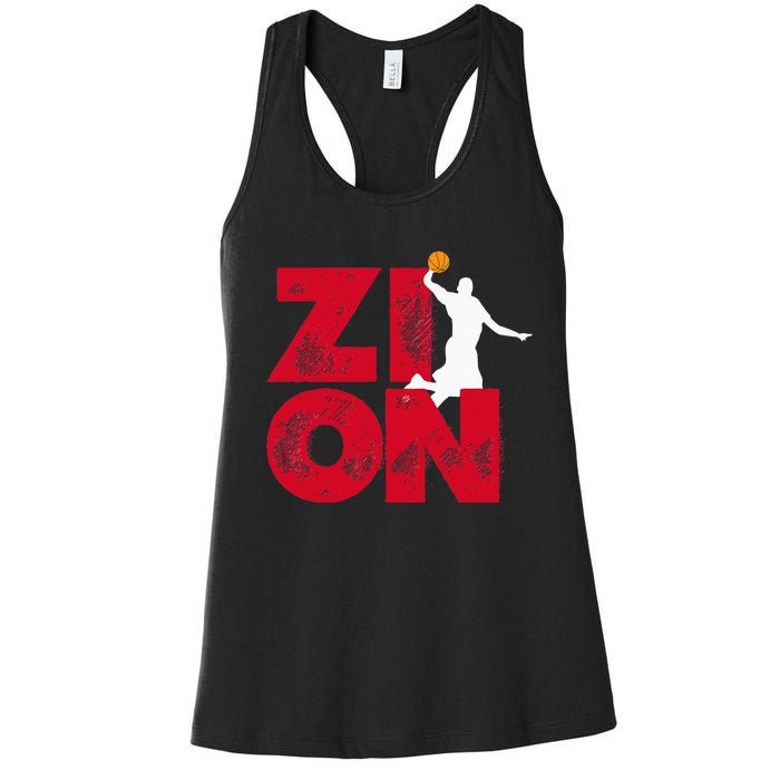 Zion Pelicans Basketball Women's Racerback Tank