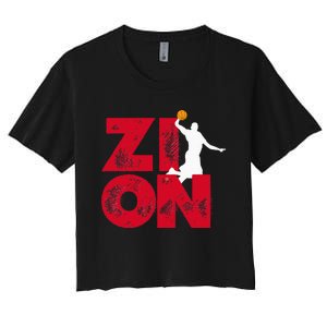 Zion Pelicans Basketball Women's Crop Top Tee