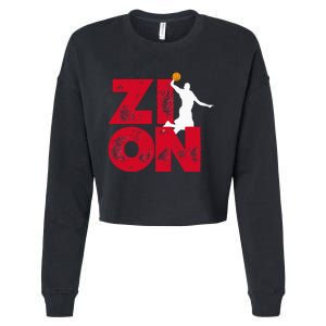 Zion Pelicans Basketball Cropped Pullover Crew