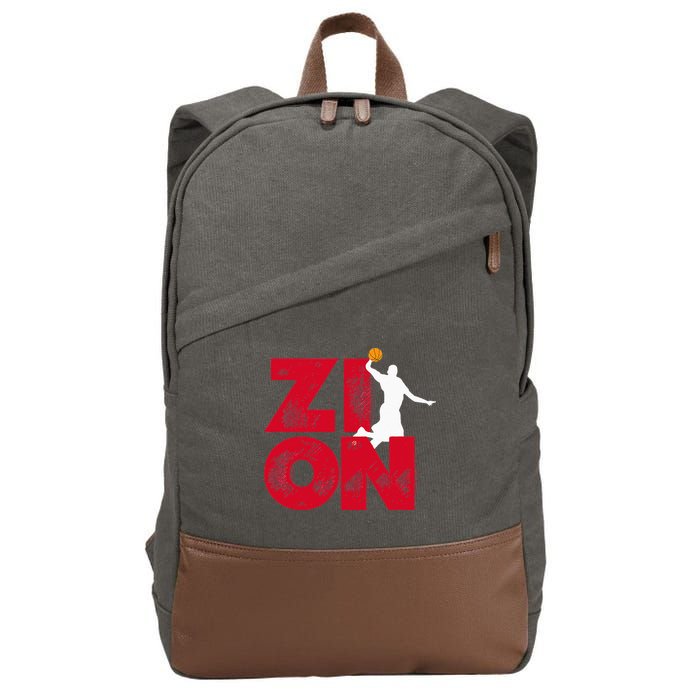 Zion Pelicans Basketball Cotton Canvas Backpack