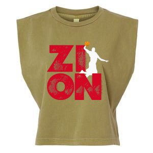 Zion Pelicans Basketball Garment-Dyed Women's Muscle Tee