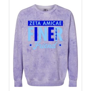 Zeta P.H.I. B.E.T.A Sorority Paraphernalia Zeta Amicae Colorblast Crewneck Sweatshirt