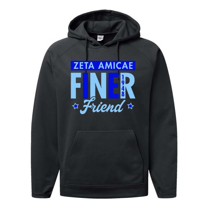 Zeta P.H.I. B.E.T.A Sorority Paraphernalia Zeta Amicae Performance Fleece Hoodie