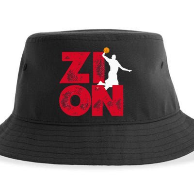 Zion Pelicans Basketball Sustainable Bucket Hat