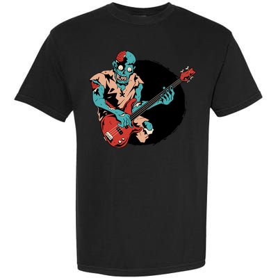 Zombie Playing Bass Garment-Dyed Heavyweight T-Shirt