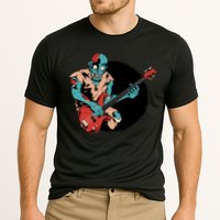 Zombie Playing Bass Cooling Performance Crew T-Shirt
