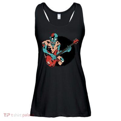 Zombie Playing Bass Ladies Essential Flowy Tank