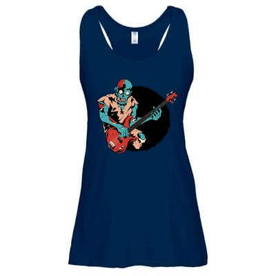 Zombie Playing Bass Ladies Essential Flowy Tank