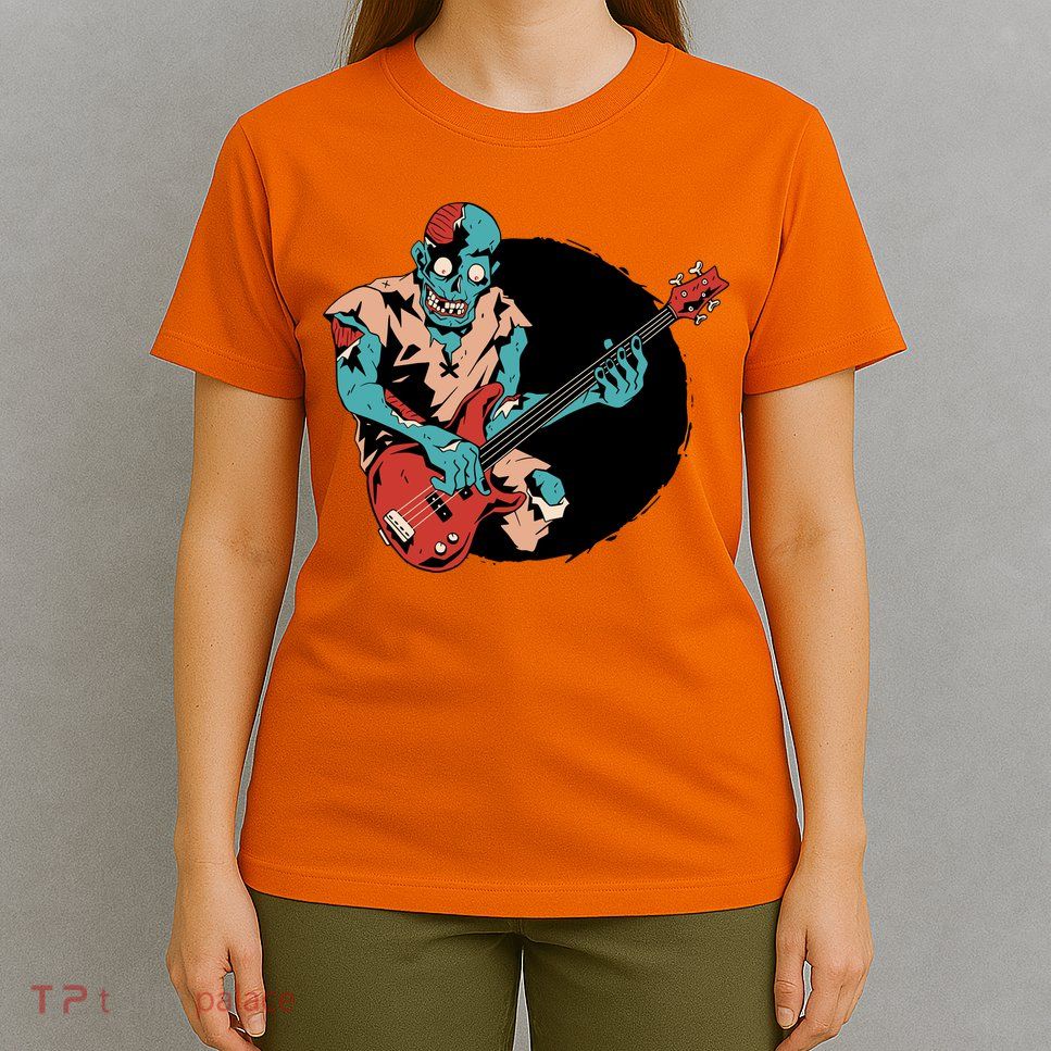 Zombie Playing Bass T-Shirt