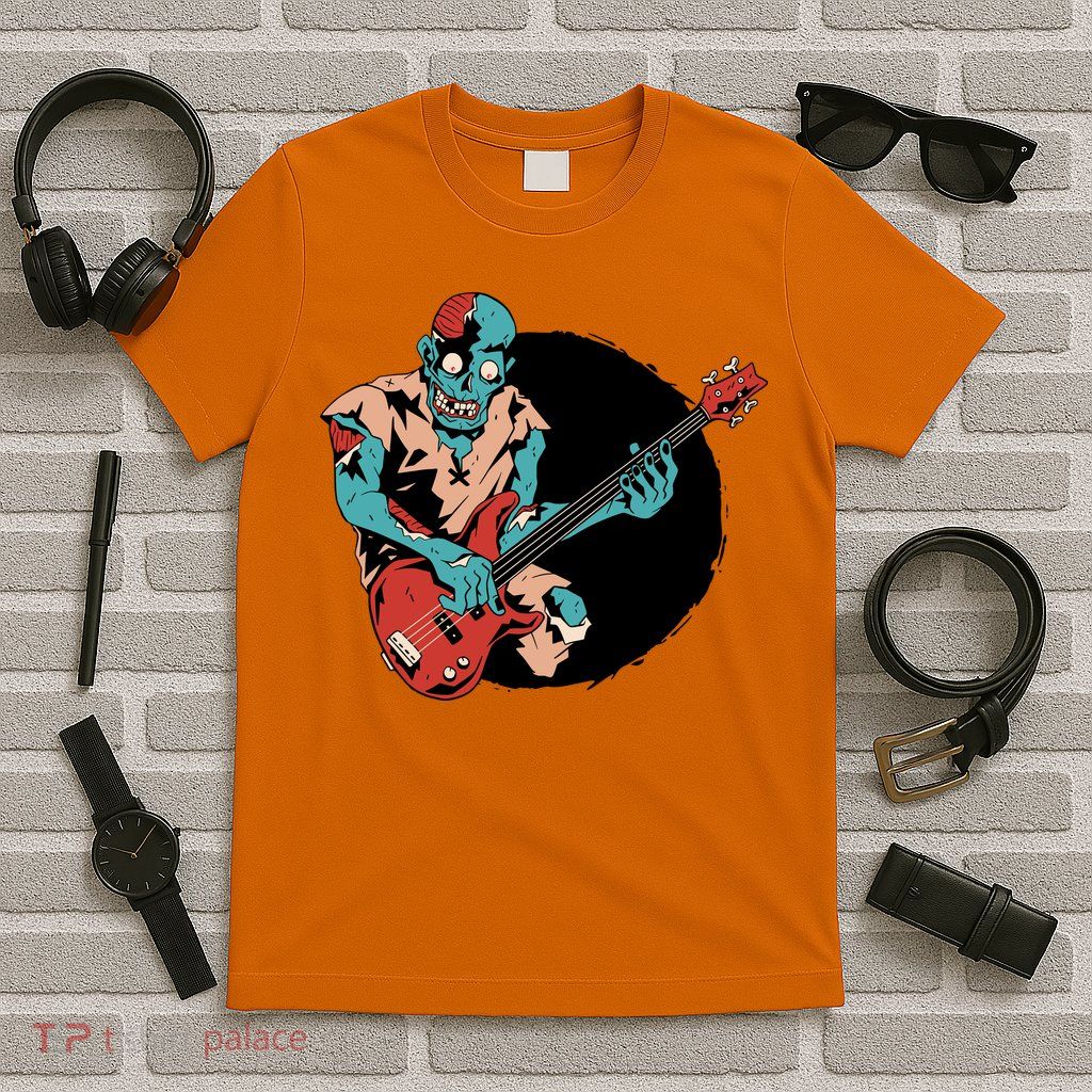 Zombie Playing Bass T-Shirt