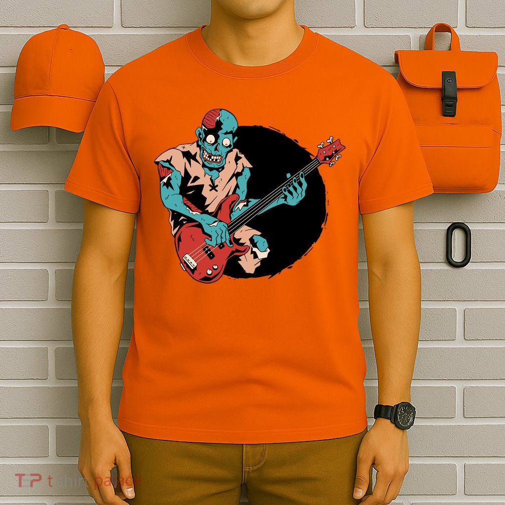 Zombie Playing Bass T-Shirt