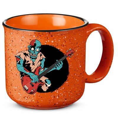 Zombie Playing Bass 15oz Campfire Ceramic Mug
