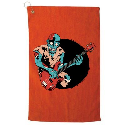 Zombie Playing Bass Golf Towel