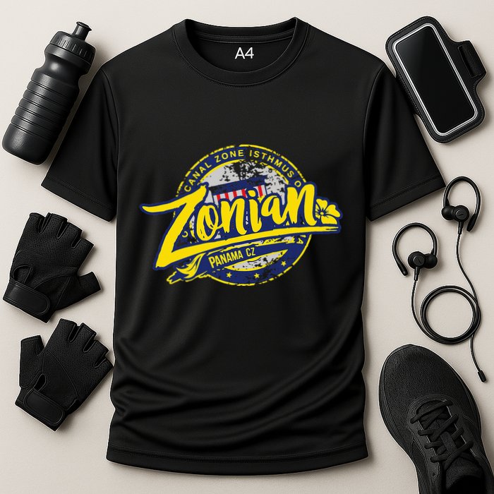 Zonian Panama Cz Panama Canal Zone Cooling Performance Crew T-Shirt