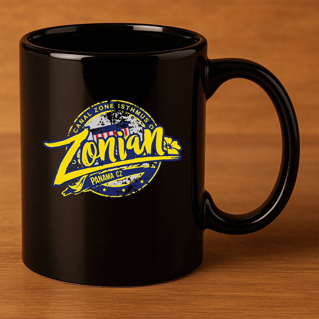 Zonian Panama Cz Panama Canal Zone 11oz C Handle Ceramic Mug