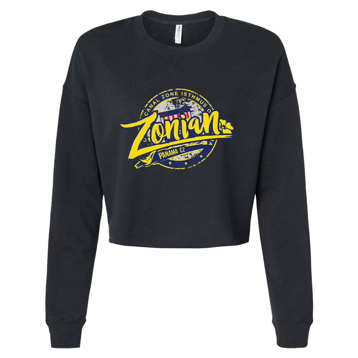 Zonian Panama Cz Panama Canal Zone Cropped Pullover Crew
