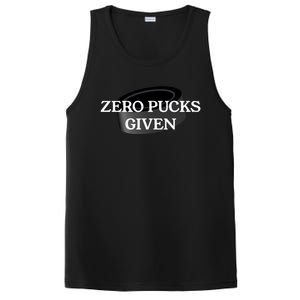 Zero Pucks Given Funny Hockey Gift PosiCharge Competitor Tank