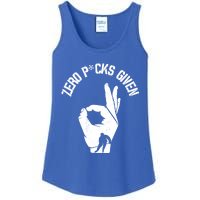 Zero Pucks Given Funny Ice Hockey Player Retro Vintage Joke Gift Ladies Essential Tank