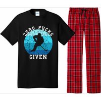 Zero Pucks Given Retro Ocean Water Ice Hockey Player Pajama Set