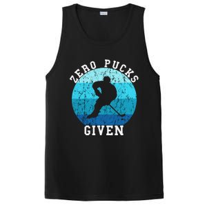 Zero Pucks Given Retro Ocean Water Ice Hockey Player PosiCharge Competitor Tank