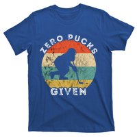 Zero Pucks Given Ice Hockey Player Retro Vintage Sunset Gift T-Shirt