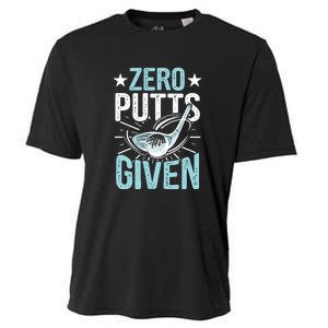 Zero Putts Given Funny Golfing Golf Cooling Performance Crew T-Shirt