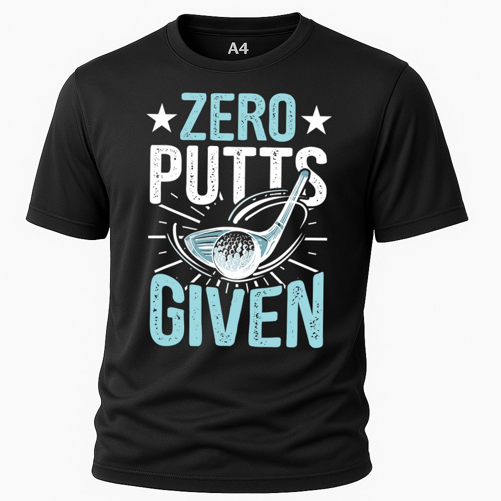Zero Putts Given Funny Golfing Golf Cooling Performance Crew T-Shirt