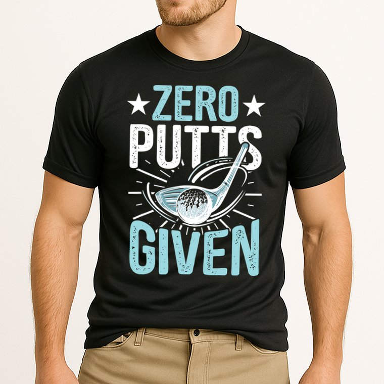 Zero Putts Given Funny Golfing Golf Cooling Performance Crew T-Shirt