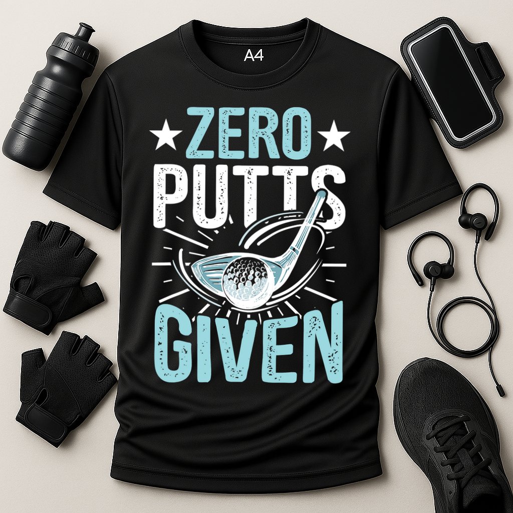 Zero Putts Given Funny Golfing Golf Cooling Performance Crew T-Shirt