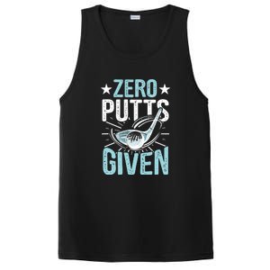 Zero Putts Given Funny Golfing Golf PosiCharge Competitor Tank