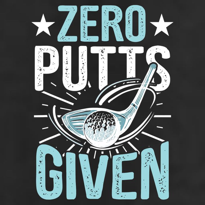 Zero Putts Given Funny Golfing Golf Golf Towel