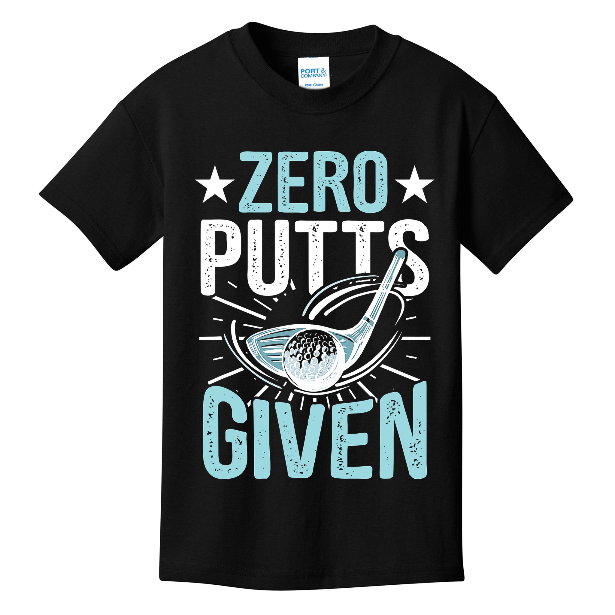 Zero Putts Given Funny Golfing Golf Kids T-Shirt