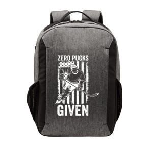 Zero Pucks Given Ice Hockey Player Sport Athlete Hockey Fan Gift Vector Backpack