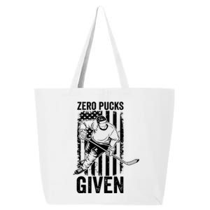 Zero Pucks Given Ice Hockey Player Sport Athlete Hockey Fan Gift 25L Jumbo Tote