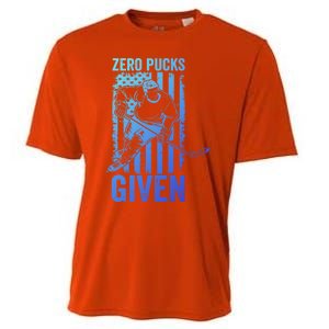 Zero Pucks Given Ice Hockey Player Sport Athlete Hockey Fan Gift Cooling Performance Crew T-Shirt