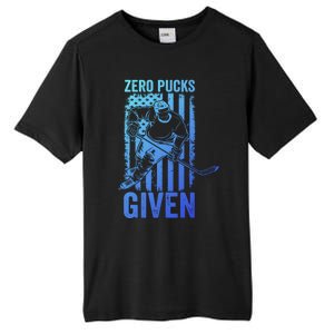 Zero Pucks Given Ice Hockey Player Sport Athlete Hockey Fan Gift Tall Fusion ChromaSoft Performance T-Shirt