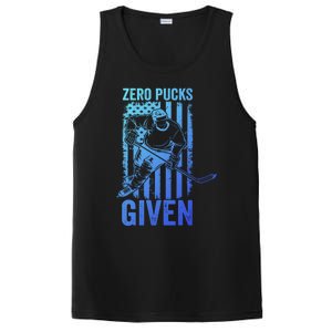 Zero Pucks Given Ice Hockey Player Sport Athlete Hockey Fan Gift PosiCharge Competitor Tank