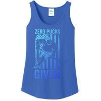 Zero Pucks Given Ice Hockey Player Sport Athlete Hockey Fan Gift Ladies Essential Tank