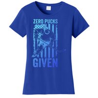 Zero Pucks Given Ice Hockey Player Sport Athlete Hockey Fan Gift Women's T-Shirt