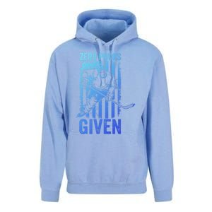 Zero Pucks Given Ice Hockey Player Sport Athlete Hockey Fan Gift Unisex Surf Hoodie