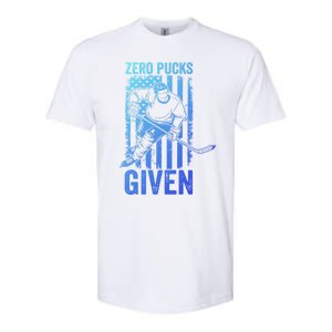 Zero Pucks Given Ice Hockey Player Sport Athlete Hockey Fan Gift Softstyle CVC T-Shirt