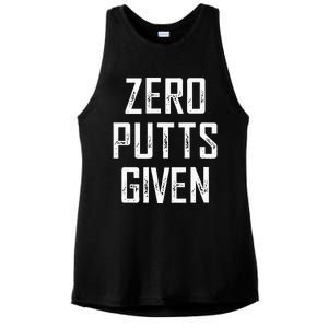 Zero Putts Given  Ladies PosiCharge Tri-Blend Wicking Tank