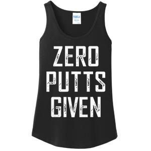 Zero Putts Given  Ladies Essential Tank