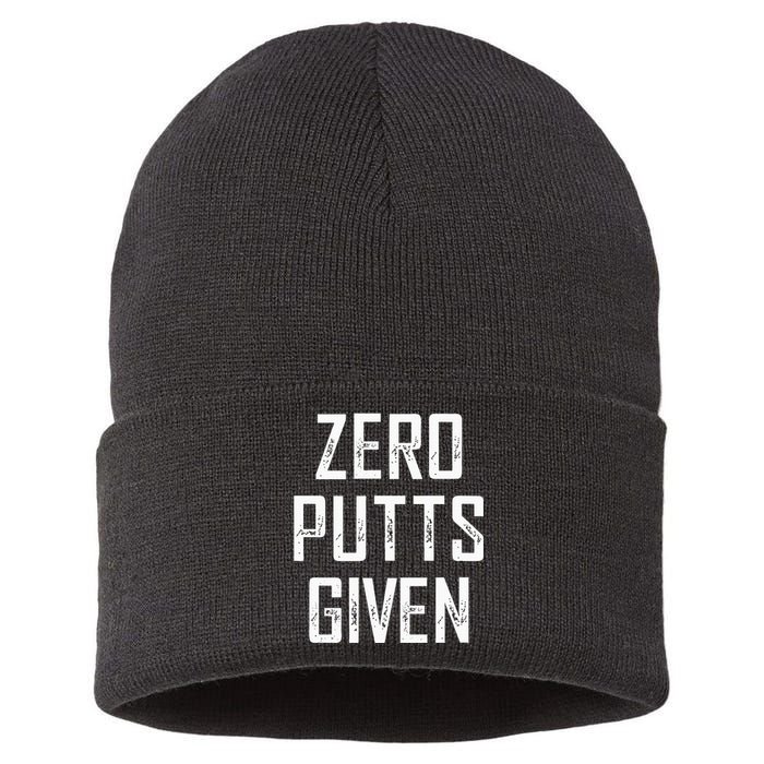 Zero Putts Given  Sustainable Knit Beanie