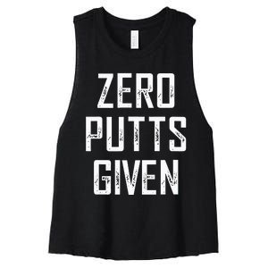 Zero Putts Given  Women's Racerback Cropped Tank