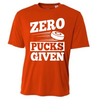 Zero Pucks Given Design Air Hockey Player Great Gift Cooling Performance Crew T-Shirt