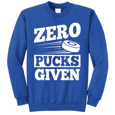 Zero Pucks Given Design Air Hockey Player Great Gift Sweatshirt