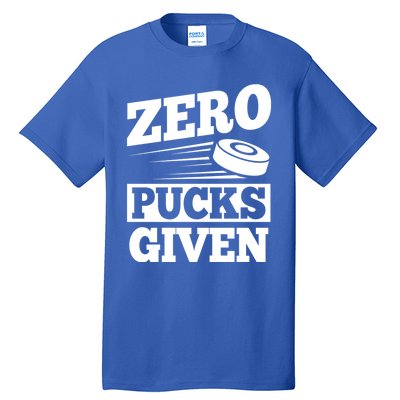 Zero Pucks Given Design Air Hockey Player Great Gift Tall T-Shirt