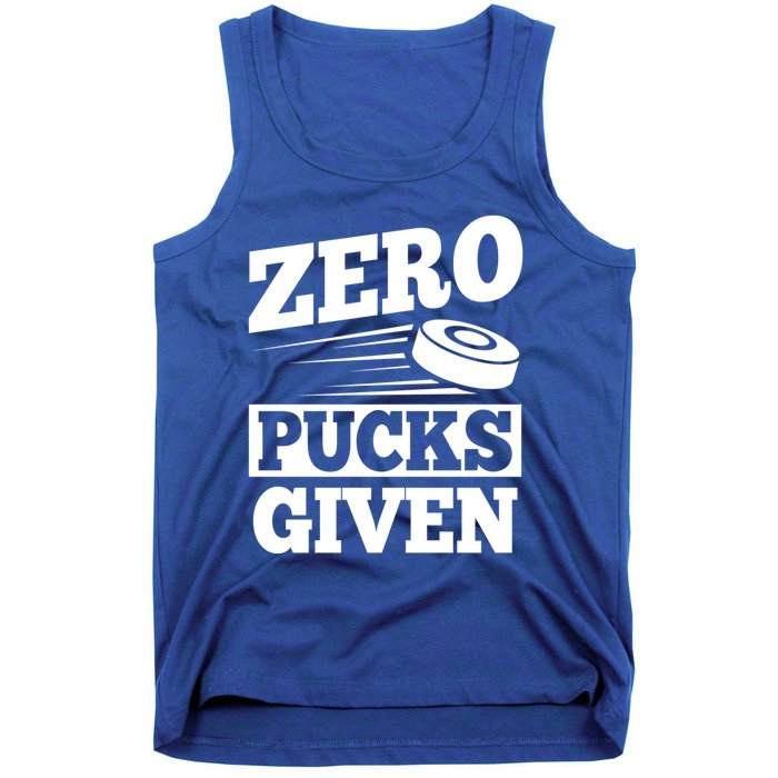 Zero Pucks Given Design Air Hockey Player Great Gift Tank Top